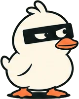 Duck looking suspicious